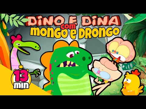 Capa de MONGO E DRONGO E DINO E DINA DINOSSAUROS - COMPLETO