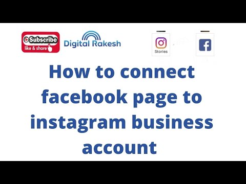 How to connect facebook page to instagram business account 