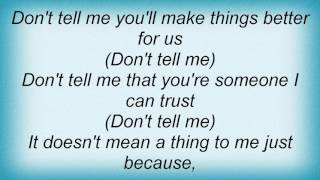 Hoobastank - Don&#39;t Tell Me Lyrics