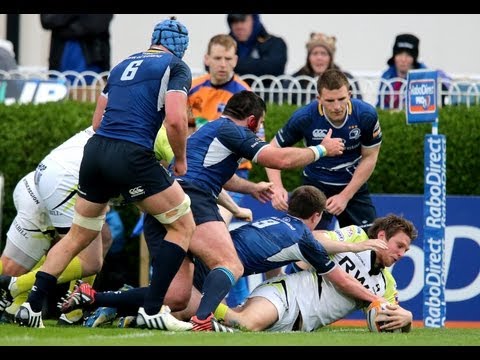 Dan Biggar spins & scores try from quick tap - Leinster v Ospreys 3rd May 2013