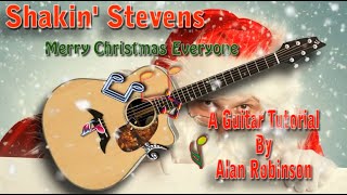 Merry Christmas Everyone - Shakin' Stevens - Acoustic Guitar Lesson (easy-ish)