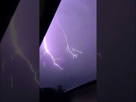 Majestic Purple Lightning Captured on Camera