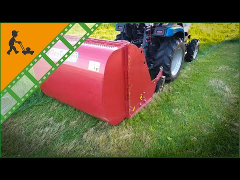 Funktionsvideo: Mulcher für Traktor GeoTech Pro CFL120 - Wiesenmulcher mit Auffangbehälter