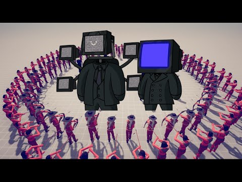 CAMERAMAN TEAM + TV MAN vs LEGACY TEAM - Totally Accurate Battle Simulator | TABS