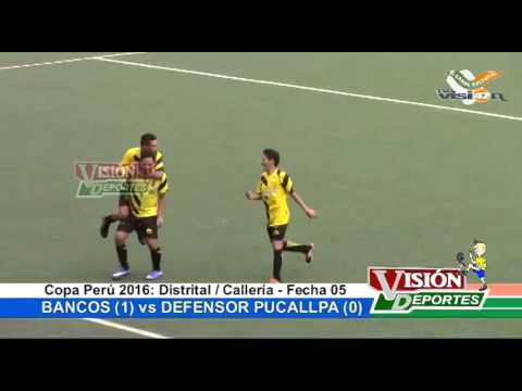 Resumen Liga Distrital Callería Pucallpa - Copa Perú 2016 / Fecha 05