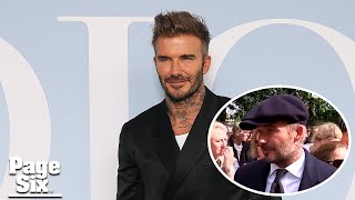 David Beckham gets emotional after waiting in line for 12 hours to mourn Queen Elizabeth II|Page Six