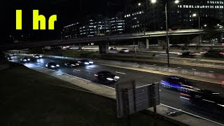 Relaxing Highway Traffic Noise for Sleep! | 1 Hour | Cityscape