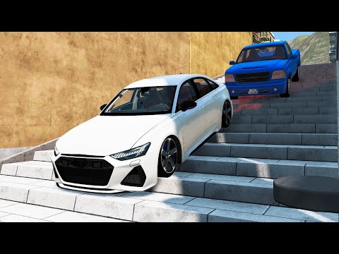 Cars vs Stairs #5 - BeamNG.Drive