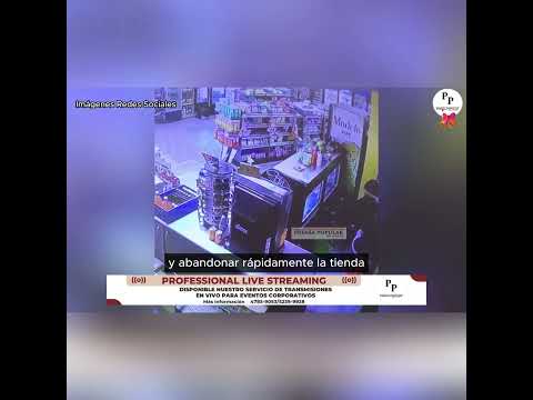Difunden vídeo de presunto robo en tienda de Mazatenango