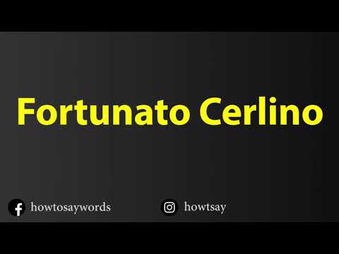 How To Pronounce Fortunato Cerlino