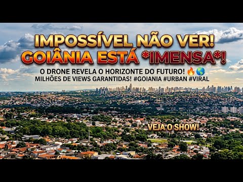 OLHA ISSO, QUE IMAGENS INCRÍVEIS DA CIDADE DE GOIÂNIA VISTA DO CÉU. 