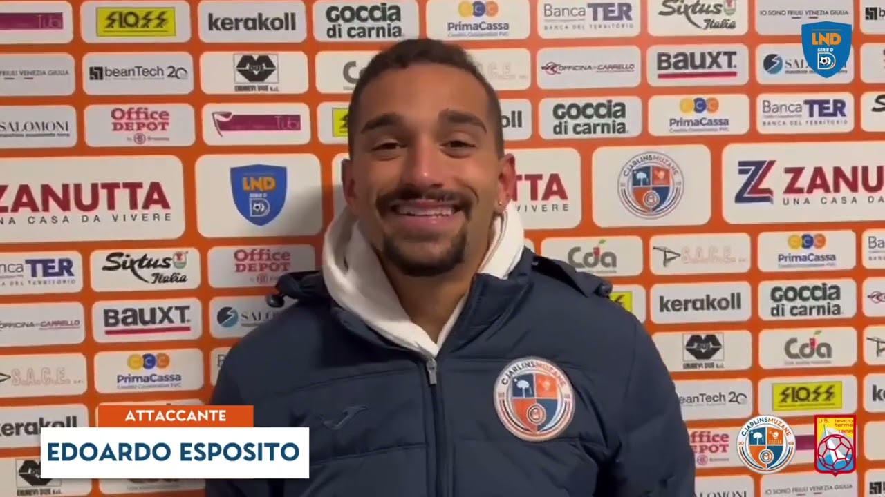 Cjarlins Muzane-Levico Terme 2-0, primo gol per Esposito