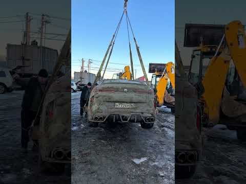 He Poured Wet Cement On His New Car For 10 Days #shorts #wheel
