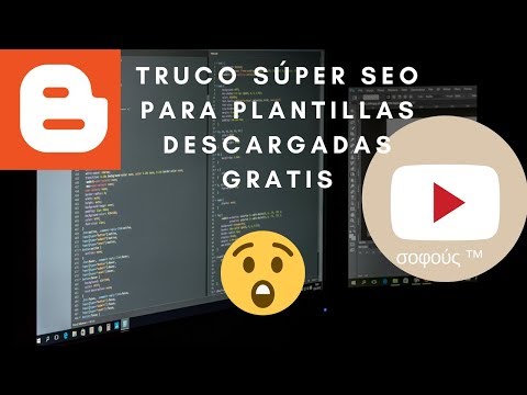 ★ Blogger: SEO estrategia de como restar importancia a créditos en plantillas gratis descargadas - YouTube