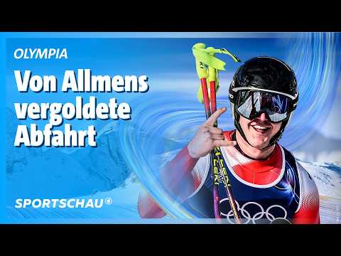 Ski Alpin: Die Konkurrenz staunt über von Allmens goldene Abfahrt | Olympia 2026 | Sportschau
