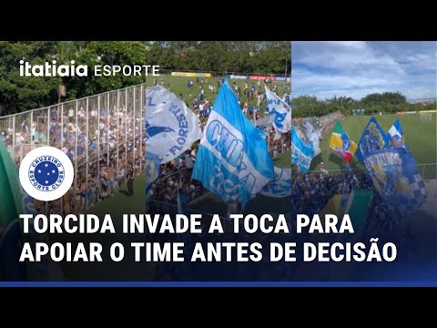 TORCIDA DO CRUZEIRO ATENDE PEDIDO DE JARDIM E ‘INVADE’ TOCA II ANTES DE SEMIFINAL