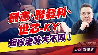 創意、聯發科、世芯-KY,短線走勢大不同！｜台股攻略｜劉烱德 (圖)