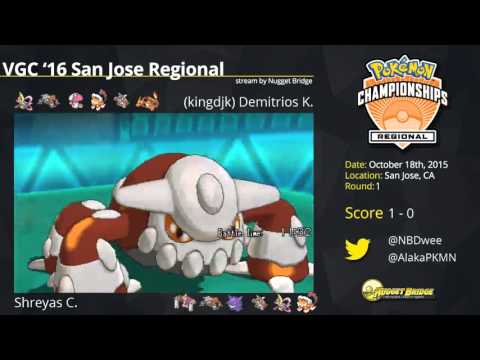 VGC'16 San Jose Regional Round 2 - Shreyas C. vs Demitrios K. (kingdjk)
