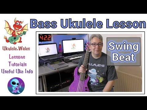 Bass Ukulele Swing Beat Lesson - Beginner U Bass Tutorial