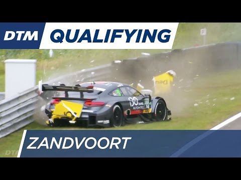 Goetz crashes into the barrier - DTM Zandvoort 2016
