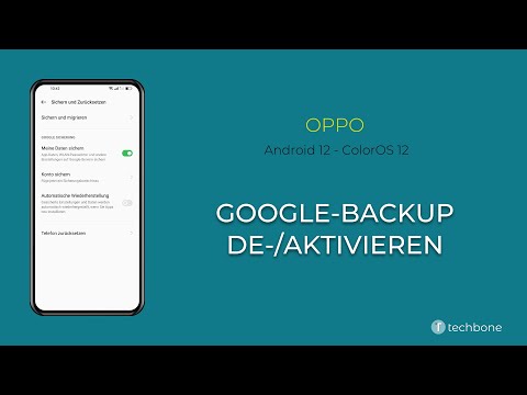Google-Backup de-/aktivieren - Oppo [Android 12 - ColorOS 12]