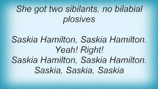 Ben Folds - Saskia Hamilton Lyrics