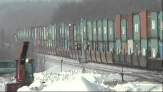 preview picture of video 'BNSF Staples Sub_Warm Winter Trains'