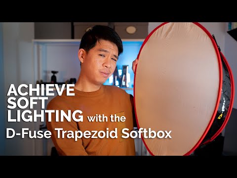 How to Achieve SOFT LIGHTING! - Kamerar D-FUSE Trapezoid Softbox for LED Panel Lights