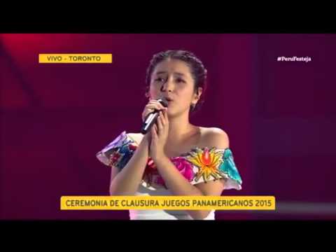 Himno Nacional del Peru en español y quechua - Panamericanos 2015
