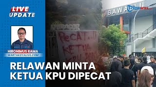 Desak Ketua KPU-Bawaslu Bogor Dipecat, Relawan Bayu Syahjohan-Musyafaur Rahman Gelar Unjuk Rasa