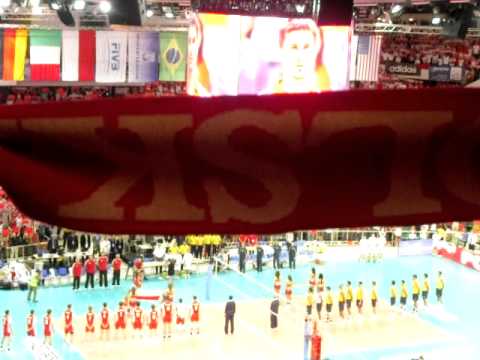 Liga Światowa 2011- Hymny narodowe - Polska - Brazylia - 30.06.2011 - Spodek Katowice