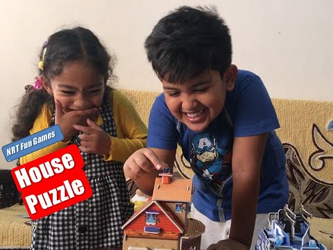 Children Educational Video | Nihit and Toys | DIY House 3D Puzzle for Kids I 3D House