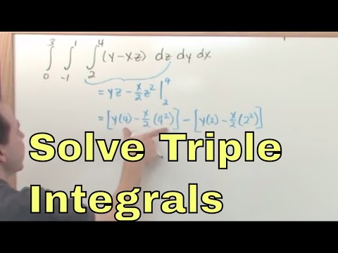 01 - Learn to Solve Triple Integrals (Calculus 3 Tutor)