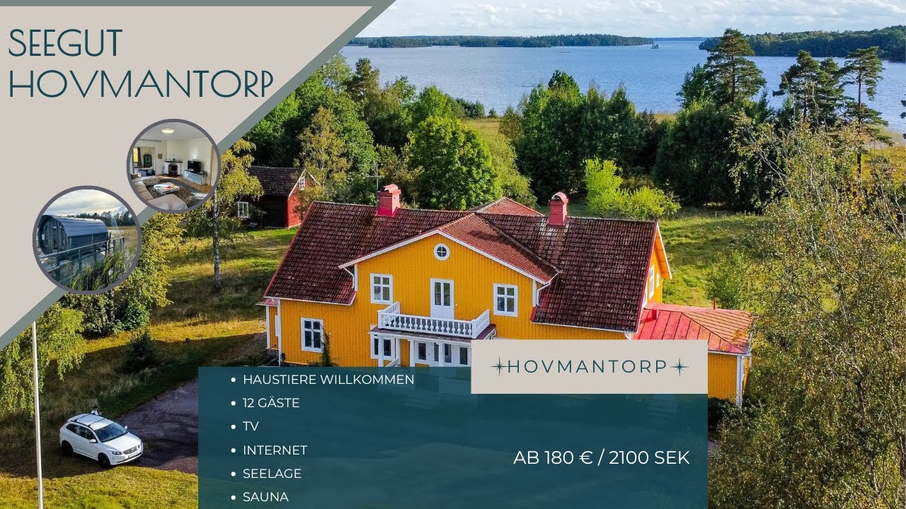 Seegut Hovmantorp - Holiday cottage by the lake in Sweden | Schweden-Ferienhaus24
