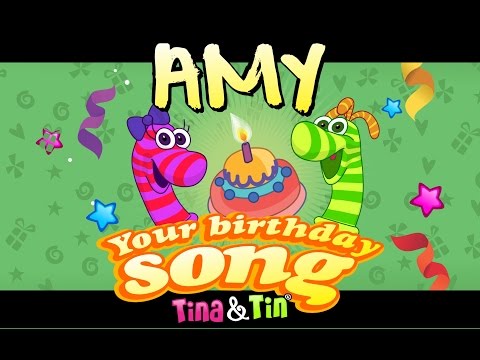 Tina & Tin Happy Birthday AMY (Personalized Songs For Kids) #PersonalizedSongs