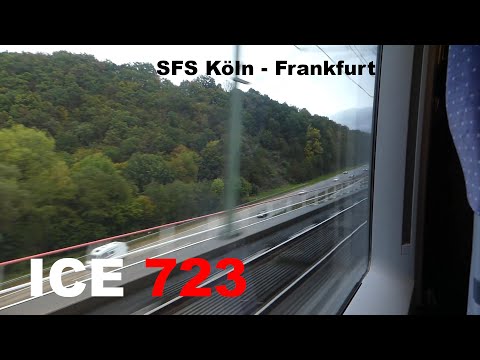 [300 km/h] ICE 723 (ICE 3) Mitfahrt Köln Messe/Deutz - Frankfurt am Main Hbf komplett