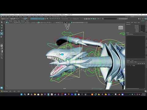 Blue Eyes White Dragon Maya Rig