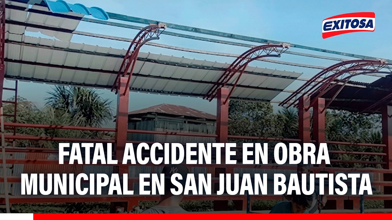 🔴🔵 Obrero de la municipalidad de San Juan Bautista fallece y otro queda herido tras caer de techo
