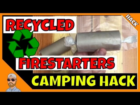 Recycled Firestarters | Camping Hack Firestarter | Dryer Lint Firestarter