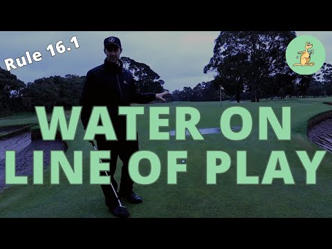 WATER on Line of Play When Ball NOT on Green - Golf Rules Explained