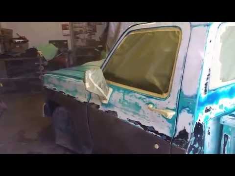 1974 Chevy C10 getting Clear Coat over Patina & Bare Metal Bandit