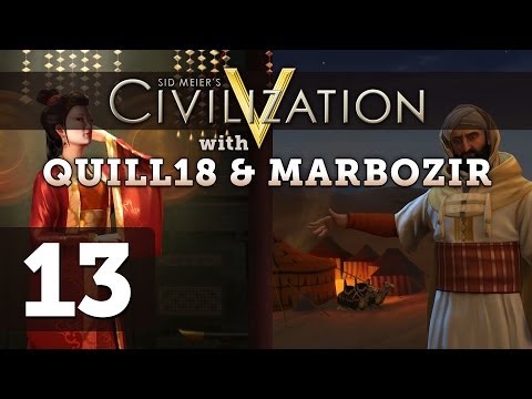 Civilization 5 Deity Twins Multiplayer ft. Quill18 - Part 13
