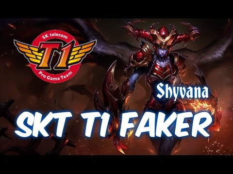 SKT T1 Faker SHYVANA vs Rek'Sai Jungle - LOL Korean SoloQ Patch 5.12