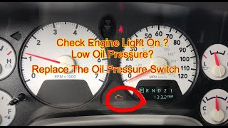 Replace The Oil Pressure Switch Dodge Ram 5.7 Hemi / PO524 /Low Oil Pressure