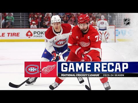 Montreal Canadiens vs Detroit Red Wings | April 15, 2024 | Game Highlights | NHL Regular Season