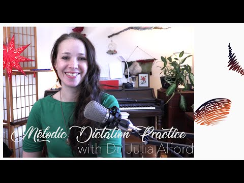 Two-Voice Melodic Dictation Practice with Secondary Dominant Motion