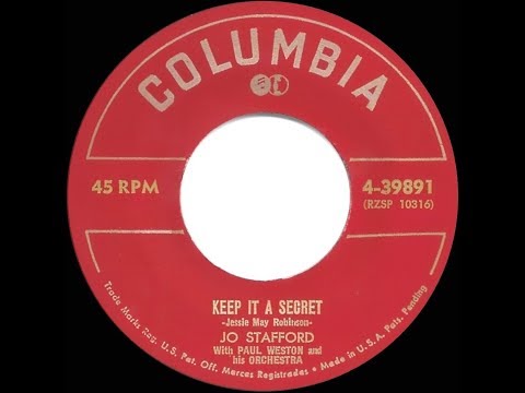 1953 HITS ARCHIVE: Keep It A Secret - Jo Stafford