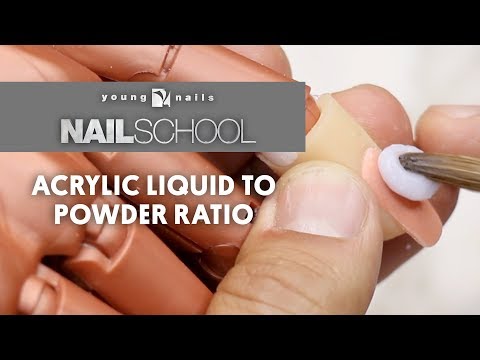 YN NAIL SCHOOL - ACRYLIC LIQUID TO POWDER RATIO