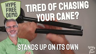 Cane That Stands on Its Own - Folding Design for Seniors