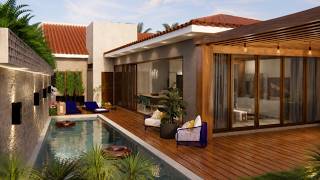 CASA PEQUENA EM L || TELHADO APARENTE || PLANTA BAIXA !!